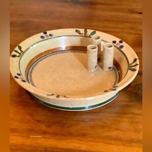 Beautiful pottery, floral arrangement dish